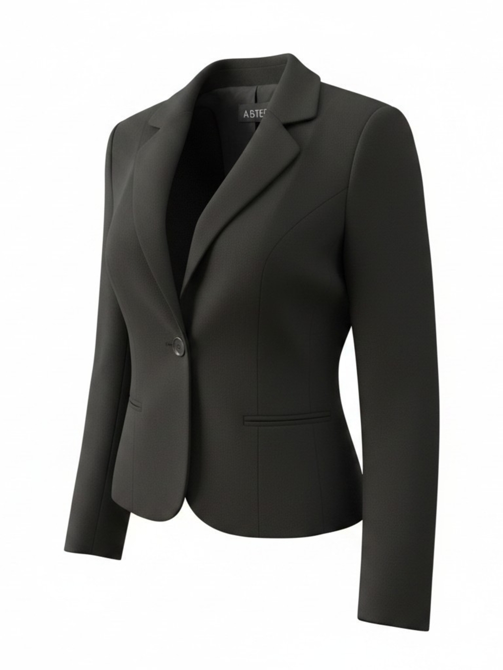 A. Byer Black Single-Button Tailored Blazer